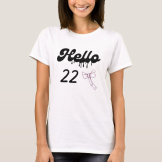 T-shirt joli pour les 22 ans pour les filles – Dou