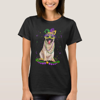 T-shirt Joli Pug Portant un Masque de Carnaval Chiens de M