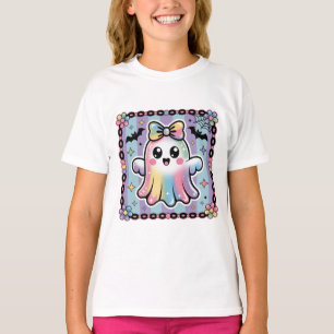T-shirt Joli Rainbow Ghost Saison Éffrayante Halloween T-s