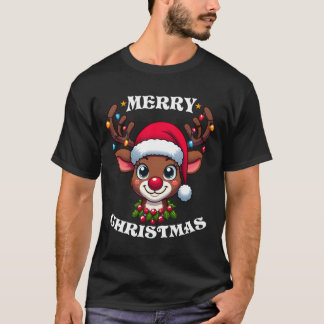 T-shirt Joli Reindeer Joyeux Noël Design