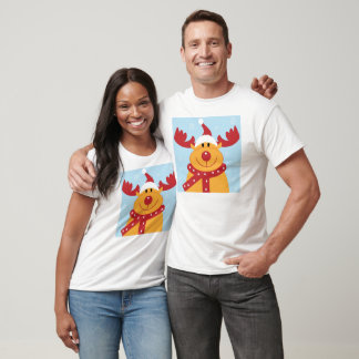 T-shirt Joli renne de Noël