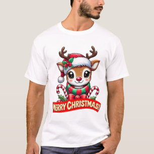 T-shirt Joli renne de Noël
