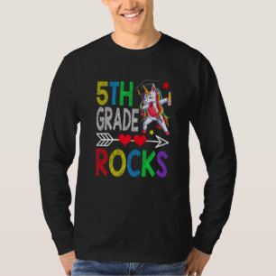 T-shirt Joli retour à l'école la cinquième année déchire L