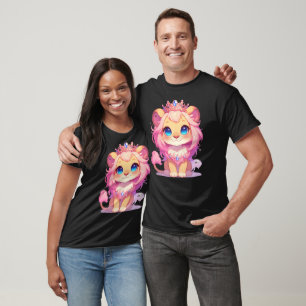 T-shirt Joli Roi Lion [Produit] Couronne Kawaii Animal Cad