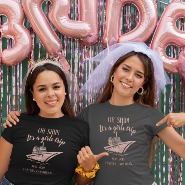 T-shirt Joli Rose Gold Cruise Ship Girl's Trip Group (Créateur téléchargé)