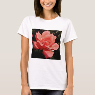T-shirt Joli rose rose Peach floral