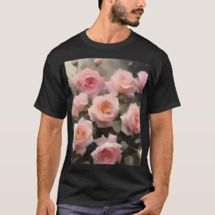 T-shirt Joli rose roses aquarelle peinture