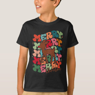 T-shirt Joli Rudolph Le Renne au Nez Rouge Spécial Noël