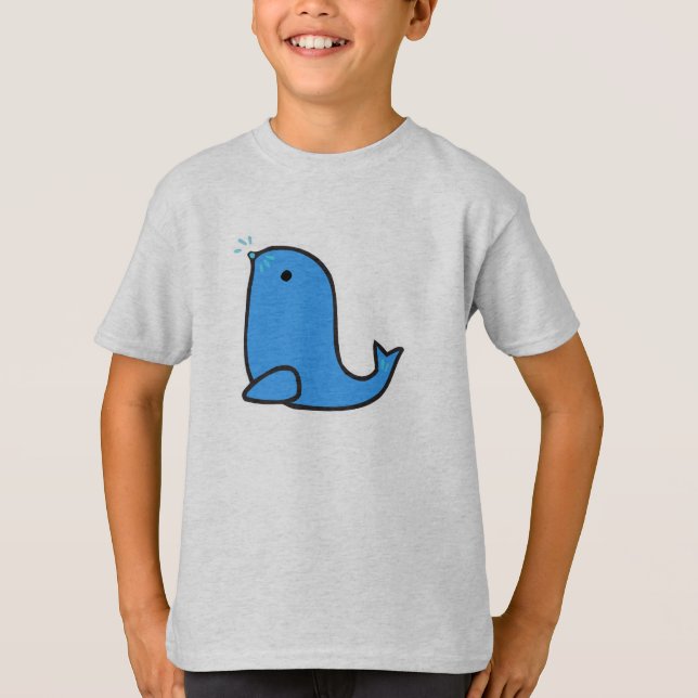 T-shirt joli sceau de dessin animé (Devant)