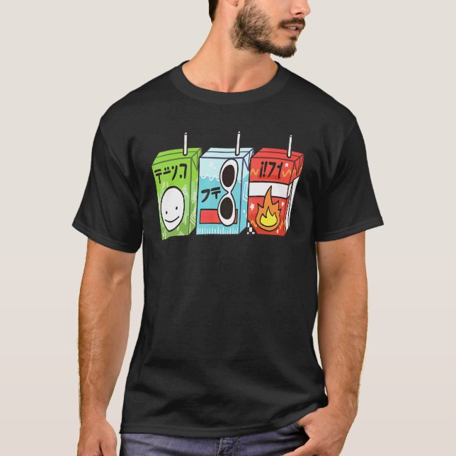 T-shirt Joli Smile Dream Équipe Jus Boîtes de lait Jeu (Devant)