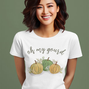 T-shirt Joli tee-shirt automnal citrouille Oh Mon Citrouil