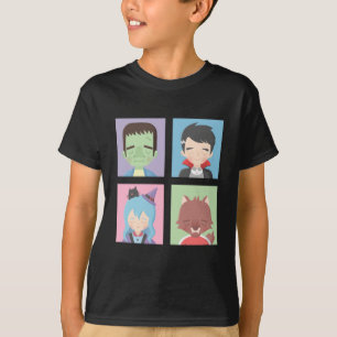 T-shirt Joli tee-shirt pour enfants avec des monstres d'Ha