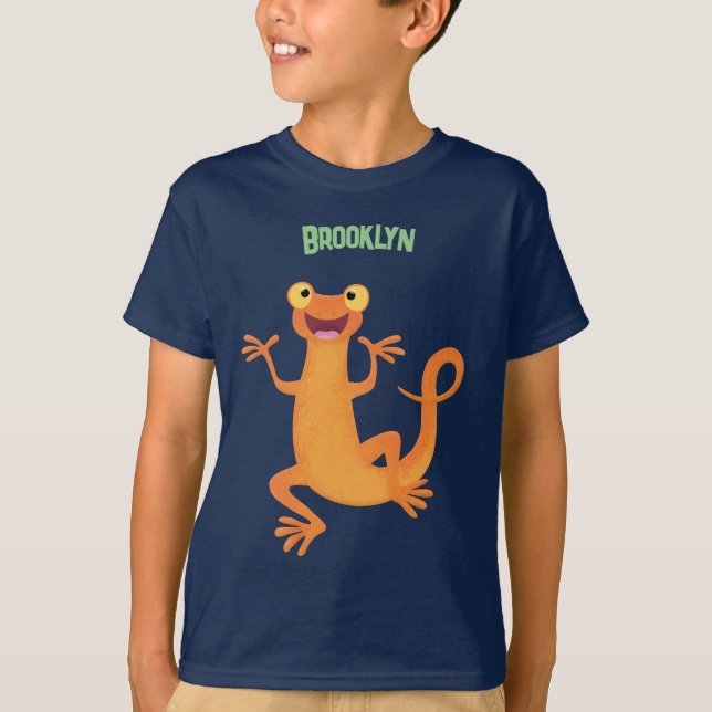 T-shirt Joli triton orangé joyeux (Devant)