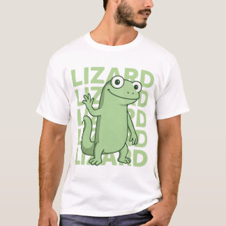 T-shirt Joli vert Gecko Reptile Tee graphique pour animal 
