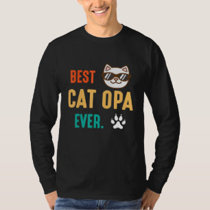 T-shirt Joli visage à patte Meilleur grand-père de chat de