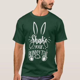 T-shirt Joli Visage Bunny Joyeux Jour de Pâques Shake Votr
