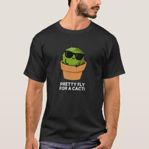 T-shirt Joli Voler Pour Un Cactus Drôle Cactus Pun Dark BG
