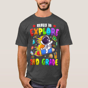 T-shirt Jolie astronaute garçons filles prêtes à explorer