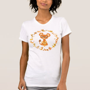 T-shirt Jolie chanteuse de caricatures Mandala Femmes T-sh