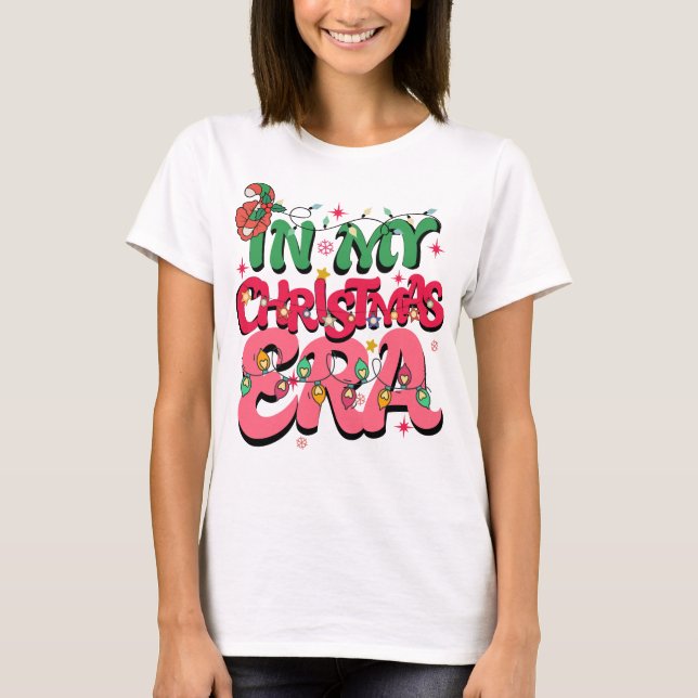 T-shirt Jolie Chemise de Noël Cadeau de Noël (Devant)