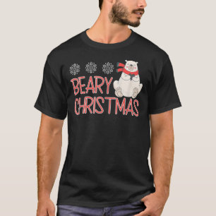 T-shirt Jolie Chemises d'ours polaires de Noël Hommes Femm