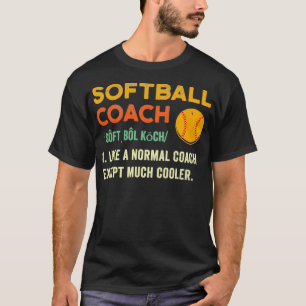 T-shirt Jolie Coach Softball Chemise Softball Coach Cadeau