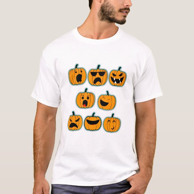 T-shirt Jolie conception de dessin animé Halloween Ghost (Devant)
