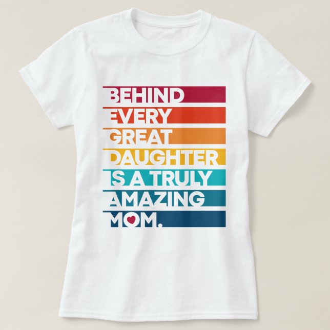 T-shirt Jolie conception pour la Journée des mères (Design devant)