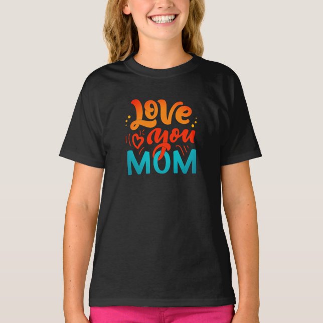 T-shirt Jolie conception Texte Aimez-vous Maman pour les m (Devant)