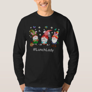 T-shirt Jolie dame de cantine trois lutins de lapin œufs c