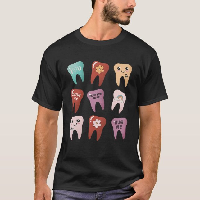 T-shirt Jolie Dentelle Dentelle Vie Heureuse Valentineu201 (Devant)