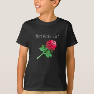 T-shirt Jolie et belle rose rouge