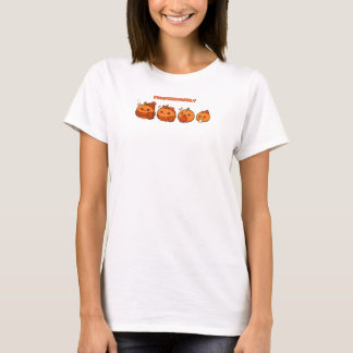 T-shirt Jolie Famille de Citrouilles Automne Action de Grâ