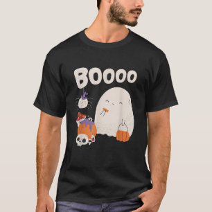 T-shirt Jolie Fantôme et Araignée Halloween Cottagecore Tr