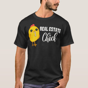 T-shirt Jolie Femme Realtor Cadeau Immobilier Chick Agent