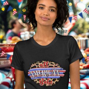T-shirt Jolie fille américaine tout à fait mignonne célébr