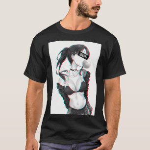 T-shirt Jolie Fille Anime Matériel Waifu