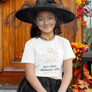 T-shirt Jolie Fille d'Anniversaire 'Fantôme Amical'