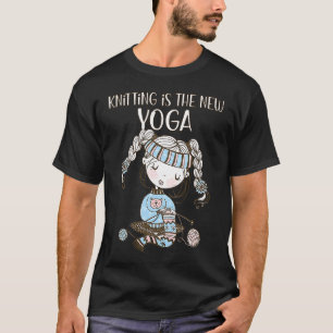 T-shirt Jolie fille hobby tricot Le nouveau yoga Craft aju