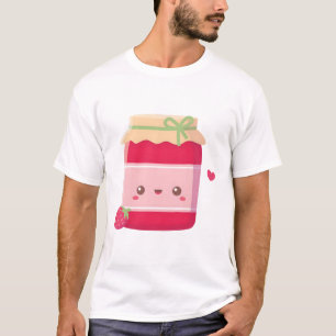 T-shirt Jolie fraise et pot de confiture