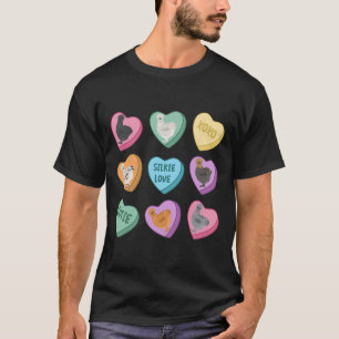 T-shirt Jolie friandise en forme de coeur de poulet Silkie