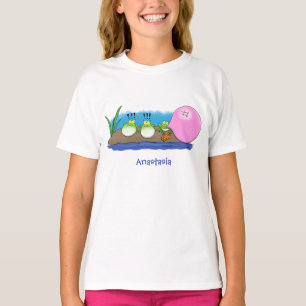 T-shirt Jolie grenouilles drôles bubblegum dessin animé il