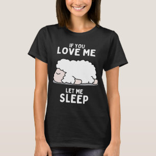 T-shirt Jolie idée cadeau animal dormir mouton dormir chem