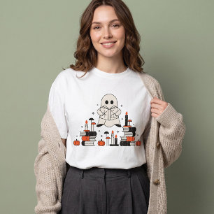 T-shirt Jolie lecture fantôme Halloween