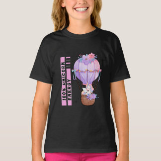 T-shirt Jolie licorne avec la couleur arc-en-ciel