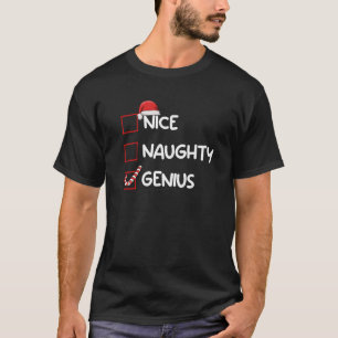 T-shirt Jolie liste de Noël géniale naughty Xmas cadeaux S
