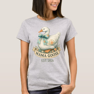 T-shirt Jolie Maman Oie Ferme Animale Maman Oie Vintage
