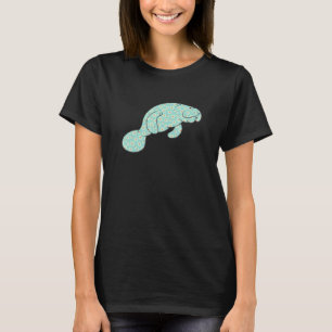 T-shirt Jolie Manatee Sea Cow Daisy Flower Print Pour Femm