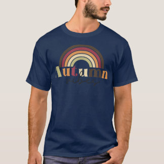 T-shirt Jolie mode rétro Belles vibes d'automne femmes
