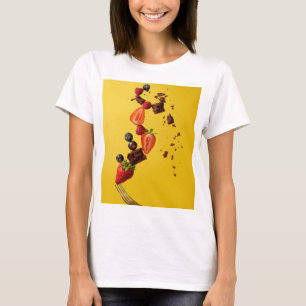 T-shirt Jolie nourriture